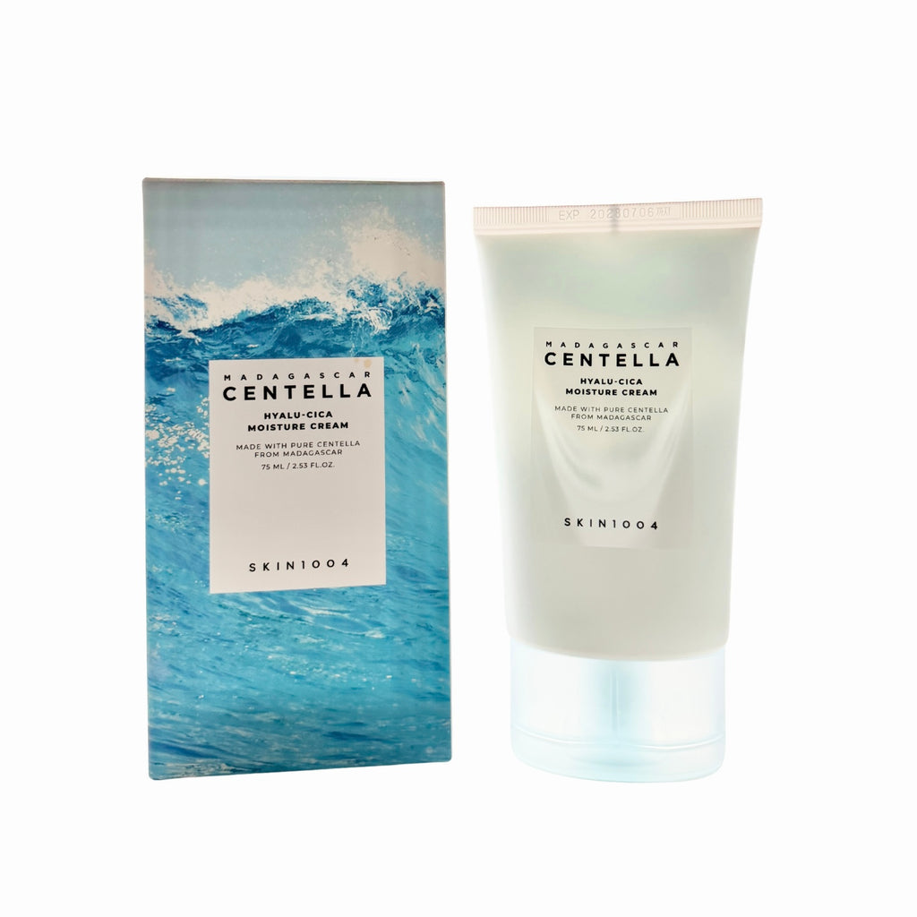 SKIN1004 Madagascar Centella Hyalu-Cica Moisture Cream 75ml Produkt und Verpackung