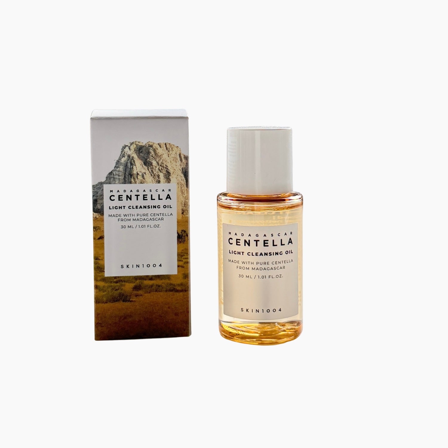 SKIN1004 Madagascar Centella Light Cleansing Oil 30ml Produkt und Verpackung