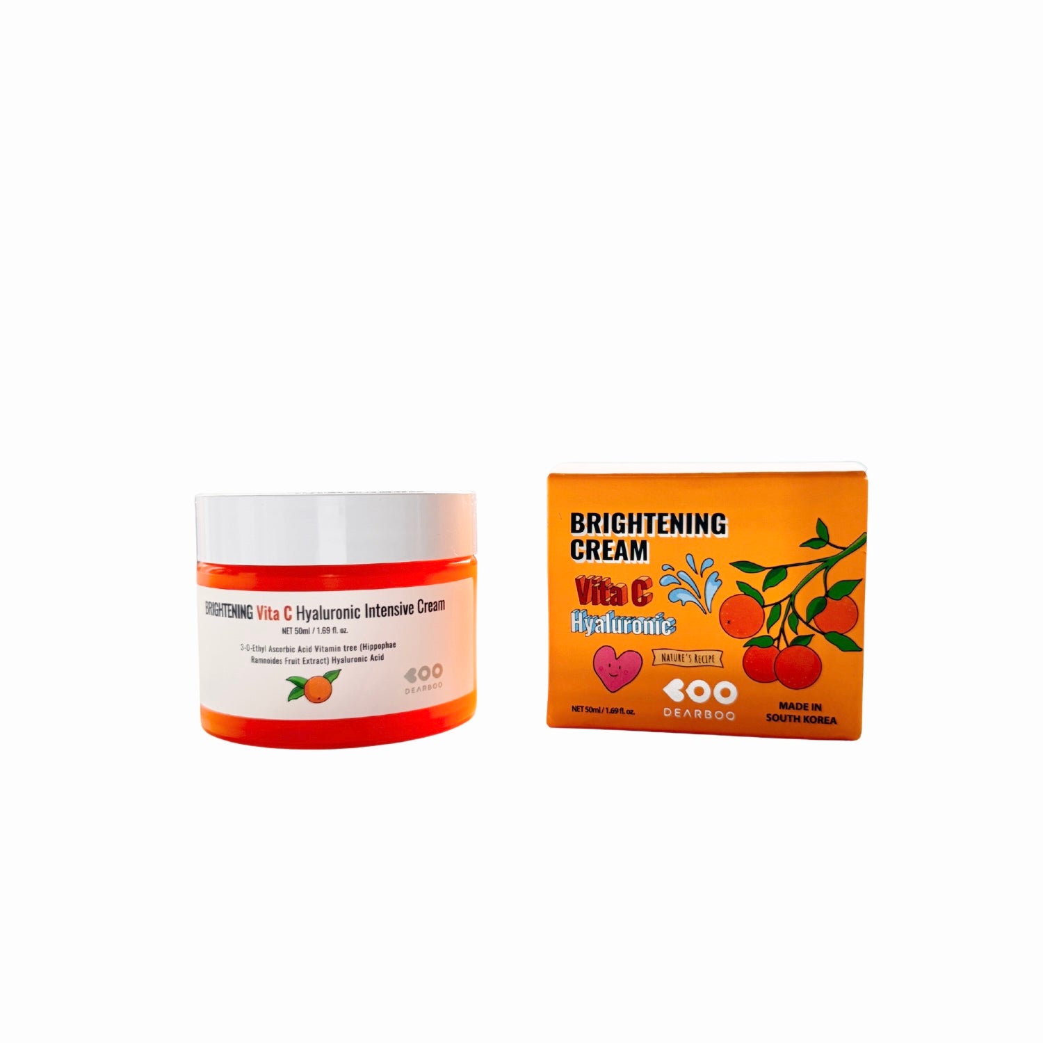 Dear Boo Vitamin C Cream Gesichtscreme 50ml Produkt und Verpackung