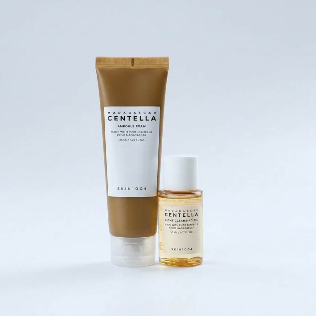 SKIN1004 Reinigungsöl und Reinigungsschaum aus der Centella-Linie für die Doppelreinigung